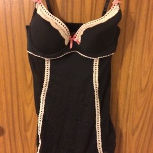 Satin and Mesh corset/babydoll